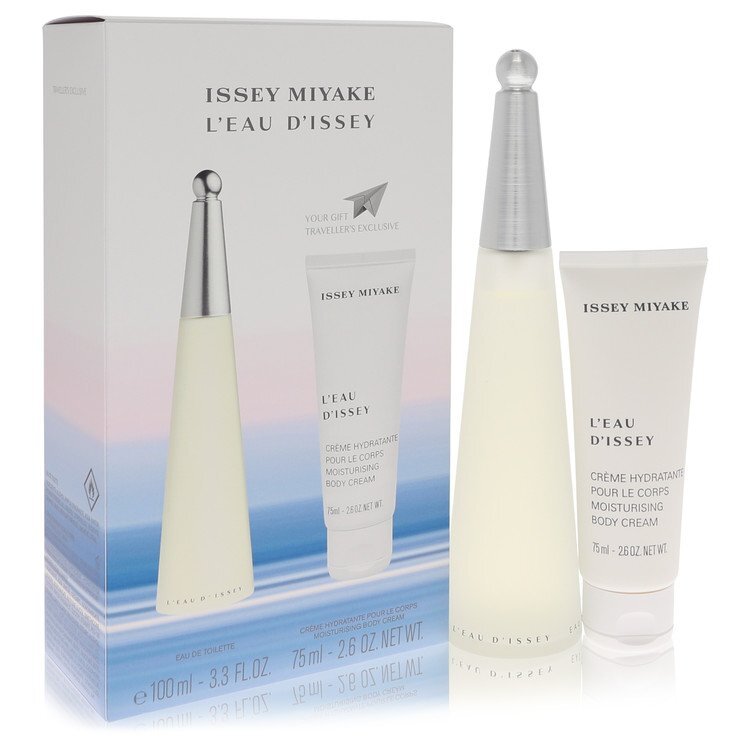 L'EAU D'ISSEY (Issey Miyake) by Issey Miyake Gift Set - 3.3 oz Eau De Toilette Spray + 2.6 oz Body Cream (Women)