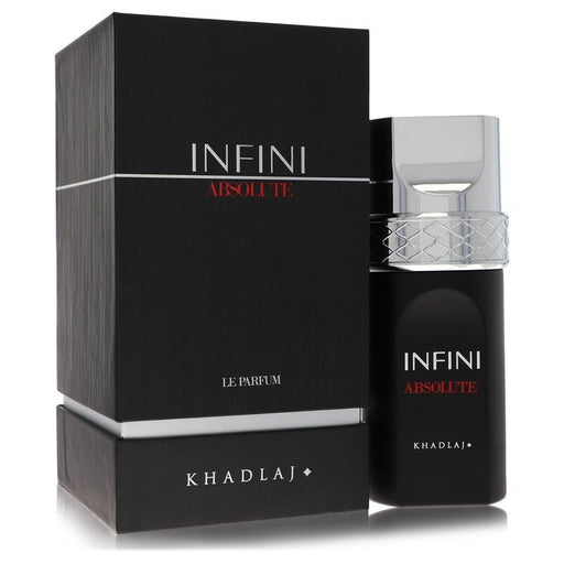 Khadlaj Infini Absolute Le Parfum Eau De Parfum spray for men and women, 3.4 oz bottle, elegant fragrance design