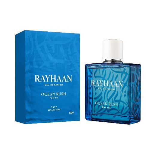 Ocean Rush Aqua by Rayhaan Eau De Parfum spray 3.4 oz (Men)